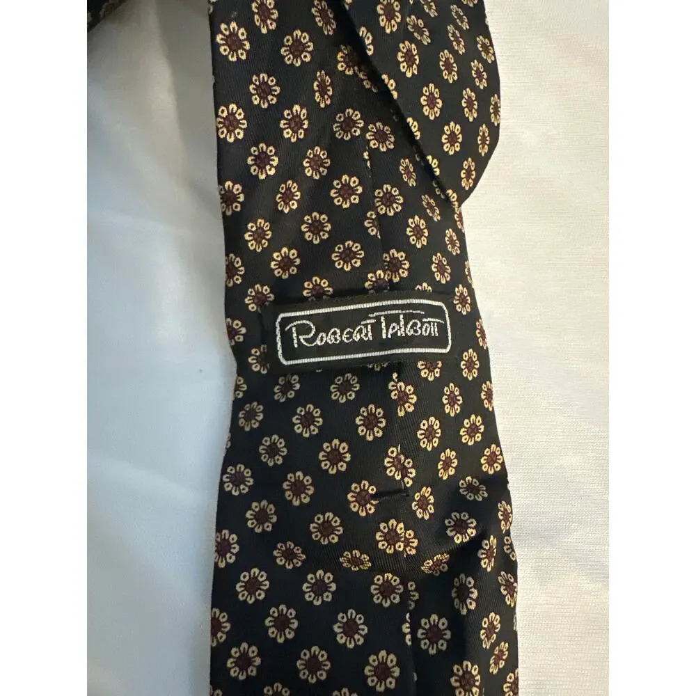 Robert Talbott Aries On Nob Hill Stanford Court Hotel Mens Floral Sunflower Tie‎